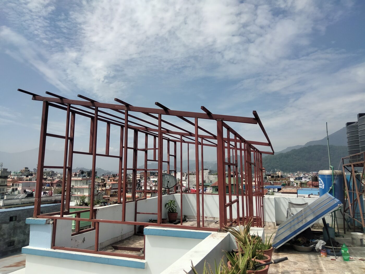 Metal structure roof frame, Kathmandu