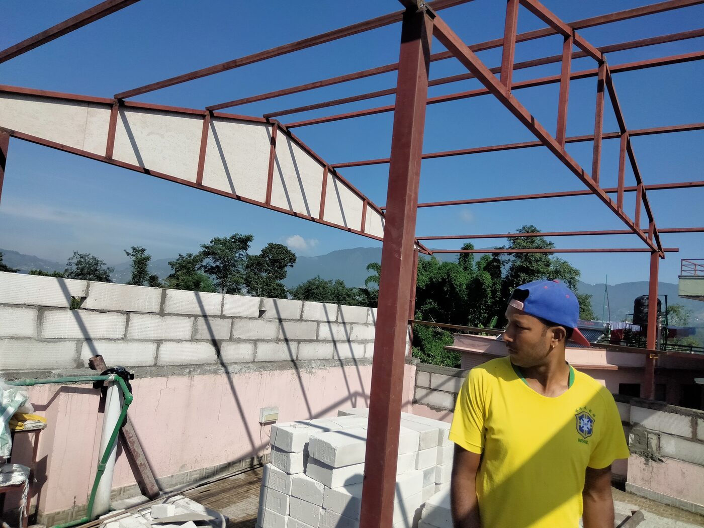 Metal structure work in progress